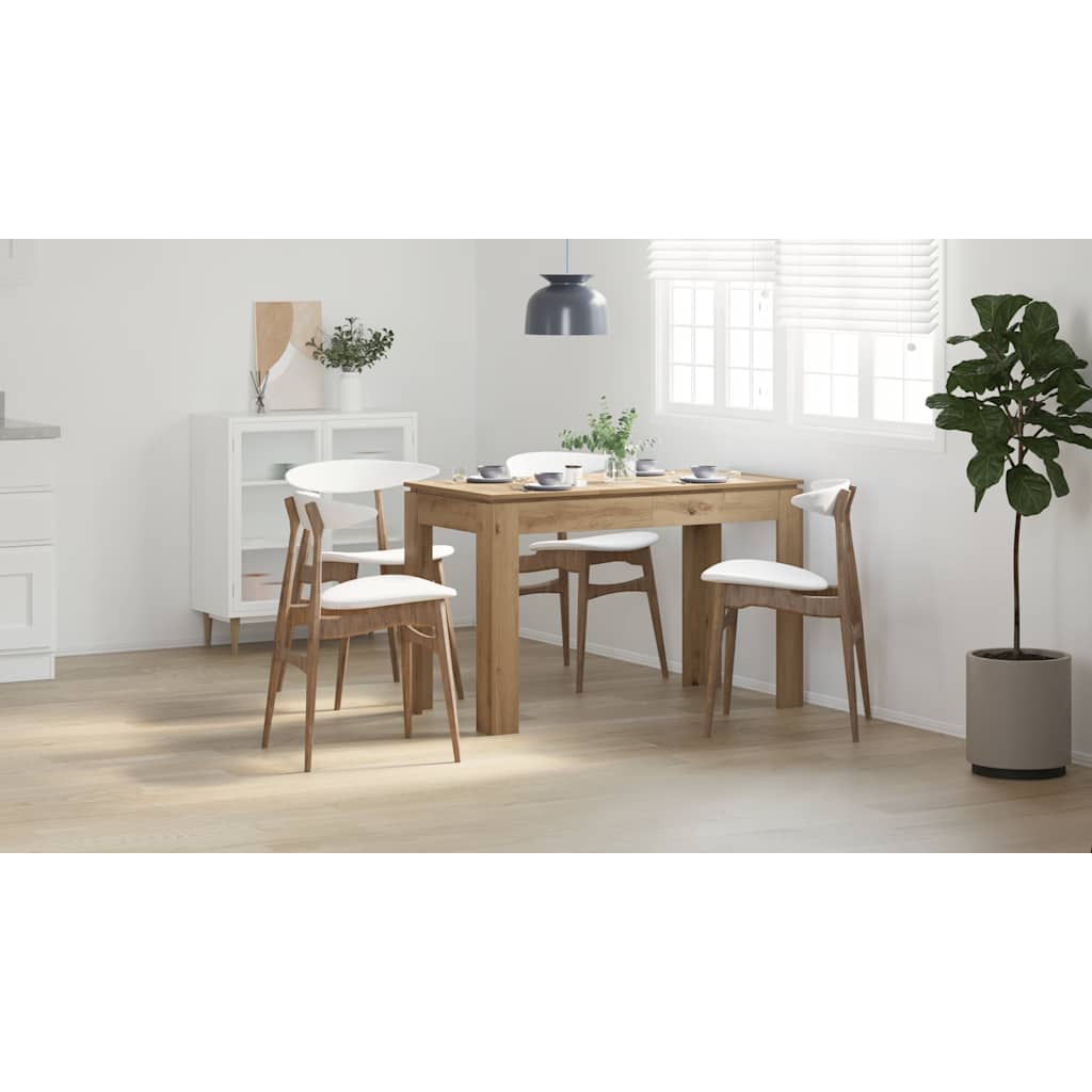Mesa de comedor HKH de madera de ingeniería artesanal en roble