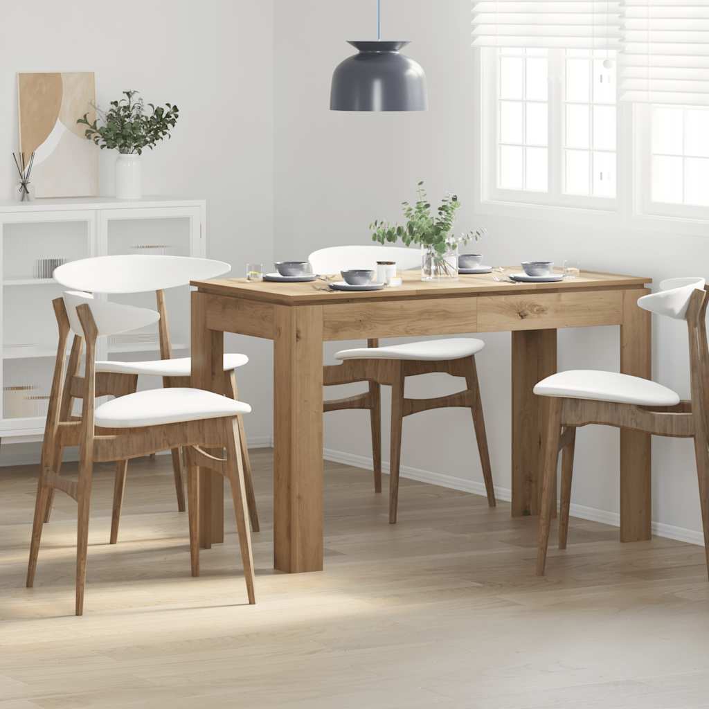 Mesa de comedor HKH de madera de ingeniería artesanal en roble