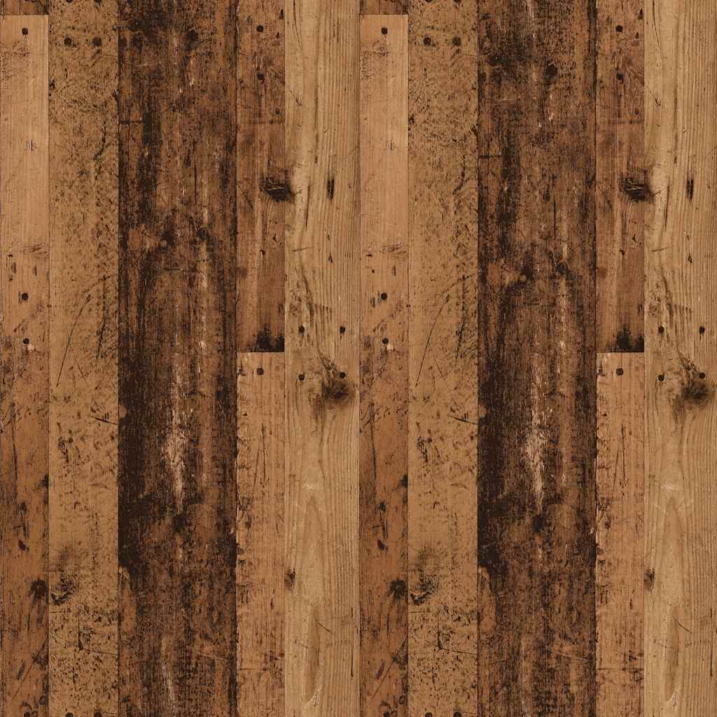 HKH Aparador Clássico em derivados de Madeira, Ferro com 3 Portas e 2 Gavetas 91 X 29,5 X 75 Cm - Madeira Velha