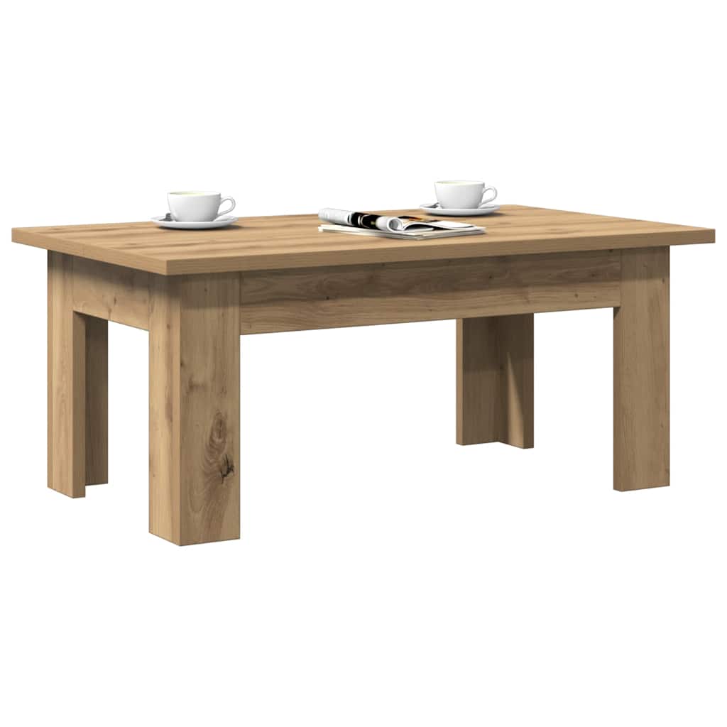 HKH Mesa de centro en derivados de madera, roble artesanal