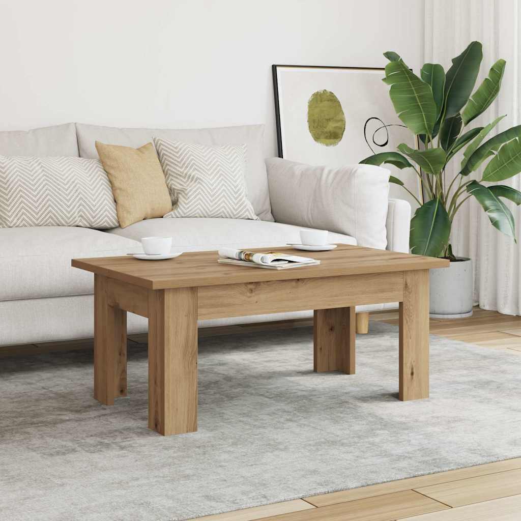 HKH Mesa de centro en derivados de madera, roble artesanal