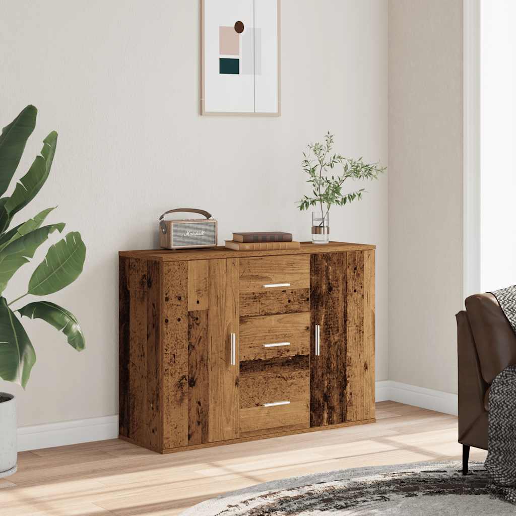 HKH Aparador Clásico en derivados de Madera, Metal 90 X 29,5 X 65 Cm - Madera Antigua