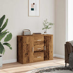 HKH Aparador Clásico en derivados de Madera, Metal 90 X 29,5 X 65 Cm - Madera Antigua