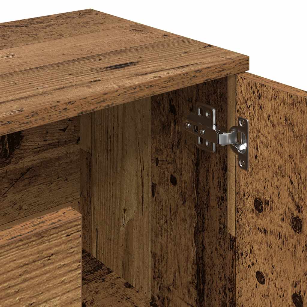 HKH Aparador Clásico en derivados de Madera, Metal 90 X 29,5 X 65 Cm - Madera Antigua