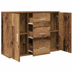 HKH Aparador Clásico en derivados de Madera, Metal 90 X 29,5 X 65 Cm - Madera Antigua