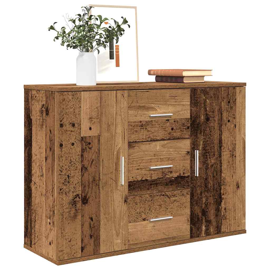 HKH Aparador Clásico en derivados de Madera, Metal 90 X 29,5 X 65 Cm - Madera Antigua