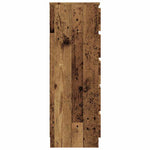 HKH Cajonera Alta de derivados de Madera 60 X 36 X 103 Cm - Madera Envejecida