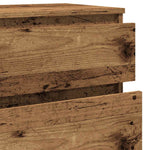 HKH Cajonera Alta de derivados de Madera 60 X 36 X 103 Cm - Madera Envejecida