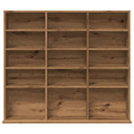 HKH Armario para CD de Madera Contrachapada en Roble Artesanal