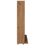 HKH Armario para CD de Madera Contrachapada en Roble Artesanal