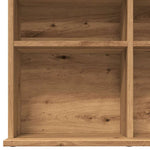 HKH Armario para CD de Madera Contrachapada en Roble Artesanal