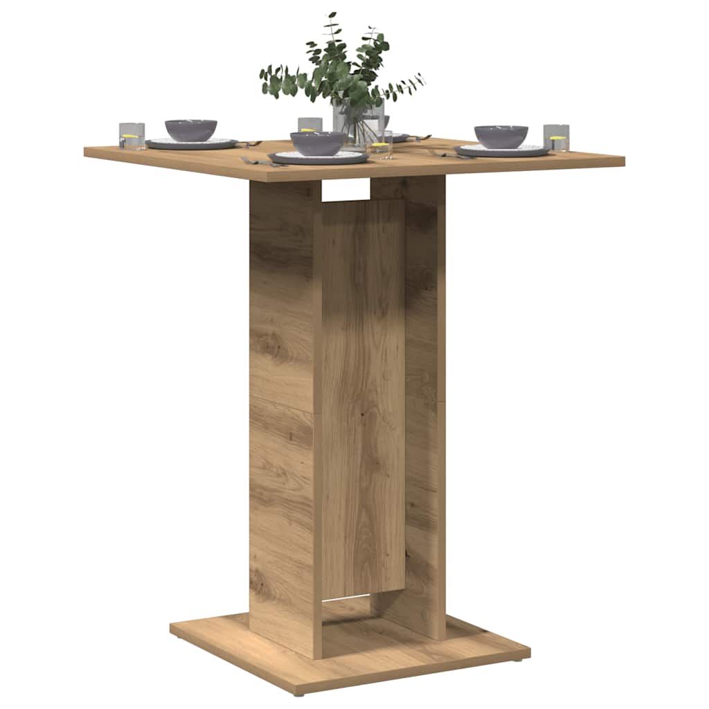 Mesa de bar de madera de ingeniería artesana HKH en roble