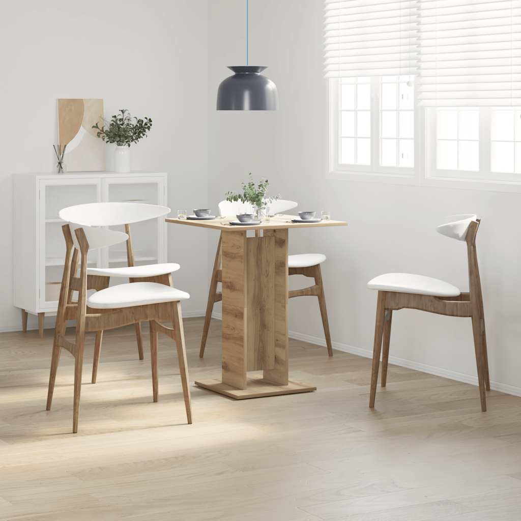 Mesa de bar de madera de ingeniería artesana HKH en roble