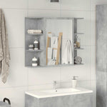 Mueble de Baño HKH Con Espejo - 80x20,5x64cm - Gris