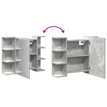 Mueble de Baño HKH Con Espejo - 80x20,5x64cm - Gris
