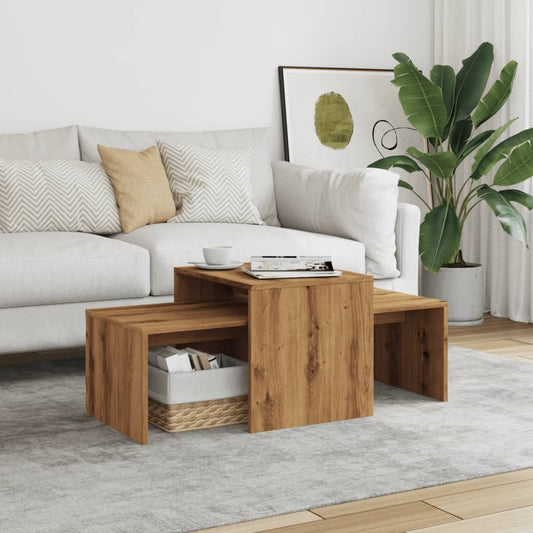 Mesa de Centro HKH en Derivados de Madera Roble Artesanal