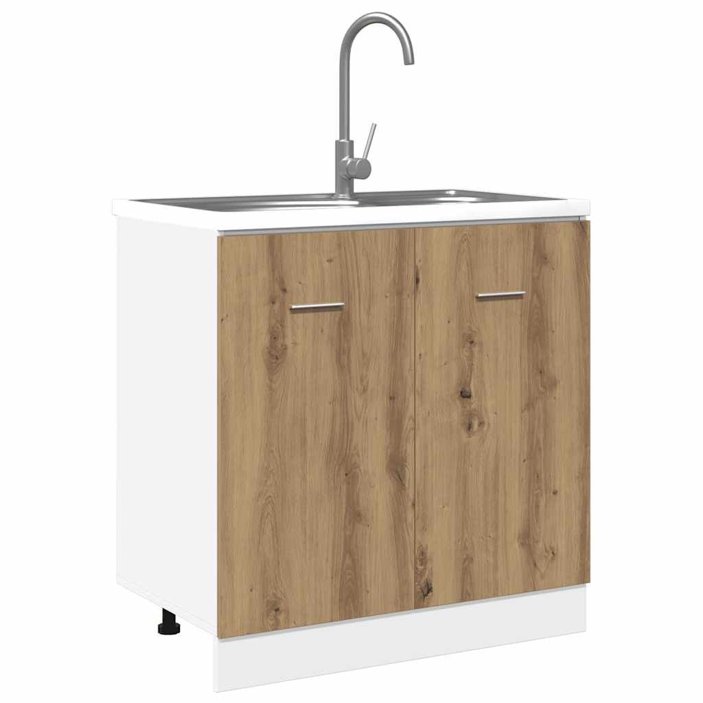 HKH Mueble bajo fregadero Lyon en Roble Artesanal
