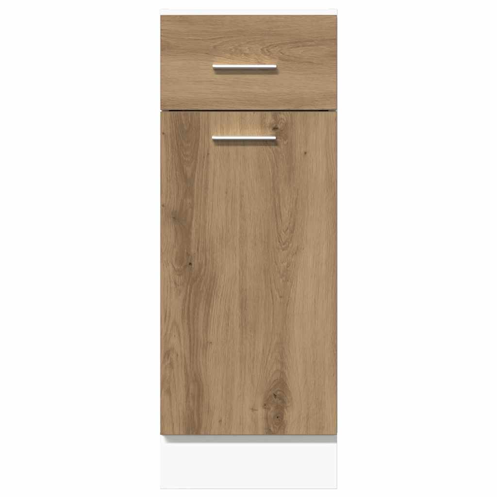 HKH Mueble Bajo C/ Cajones Lyon en Roble Artesanal
