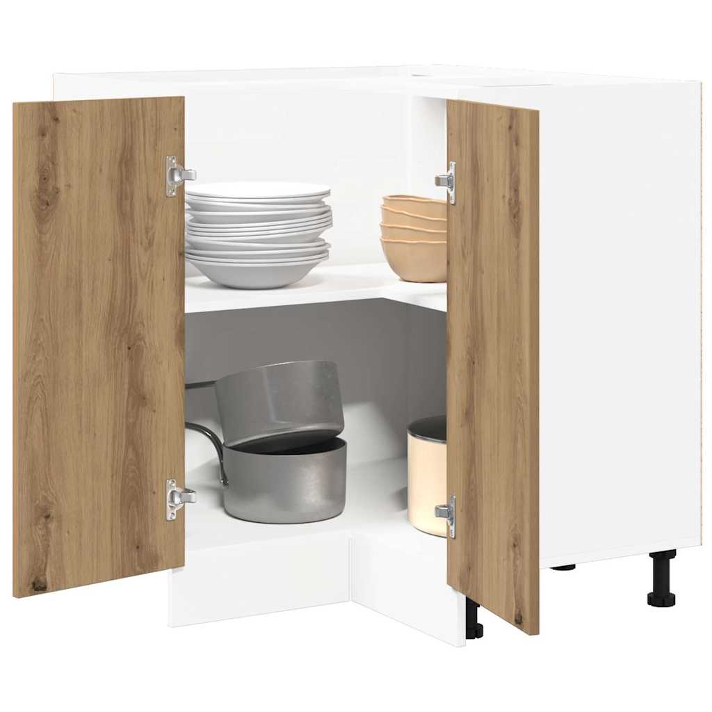 HKH Mueble de Cocina Lyon en Roble Artesanal - 75,5x75,5x81,5cm