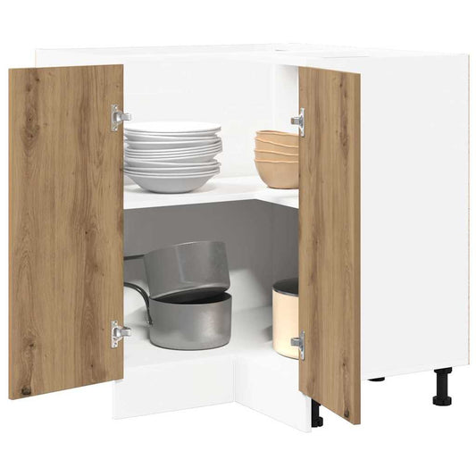 HKH Armário de Cozinha Lyon em Carvalho Artisiano - 75,5x75,5x81,5cm