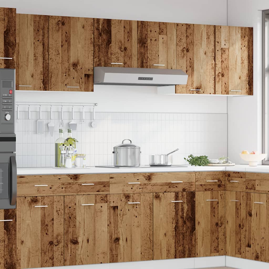 Armario de pared HKH Lyon en madera envejecida - 80x31x60 cm
