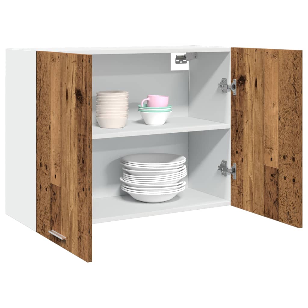 Armario de pared HKH Lyon en madera envejecida - 80x31x60 cm