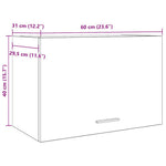 Armario de Pared HKH Lyon de Madera Vieja - 60x31x40 Cm