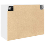 Armario de pared HKH con puerta de cristal Lyon de cemento - 80x31x60 cm - Gris