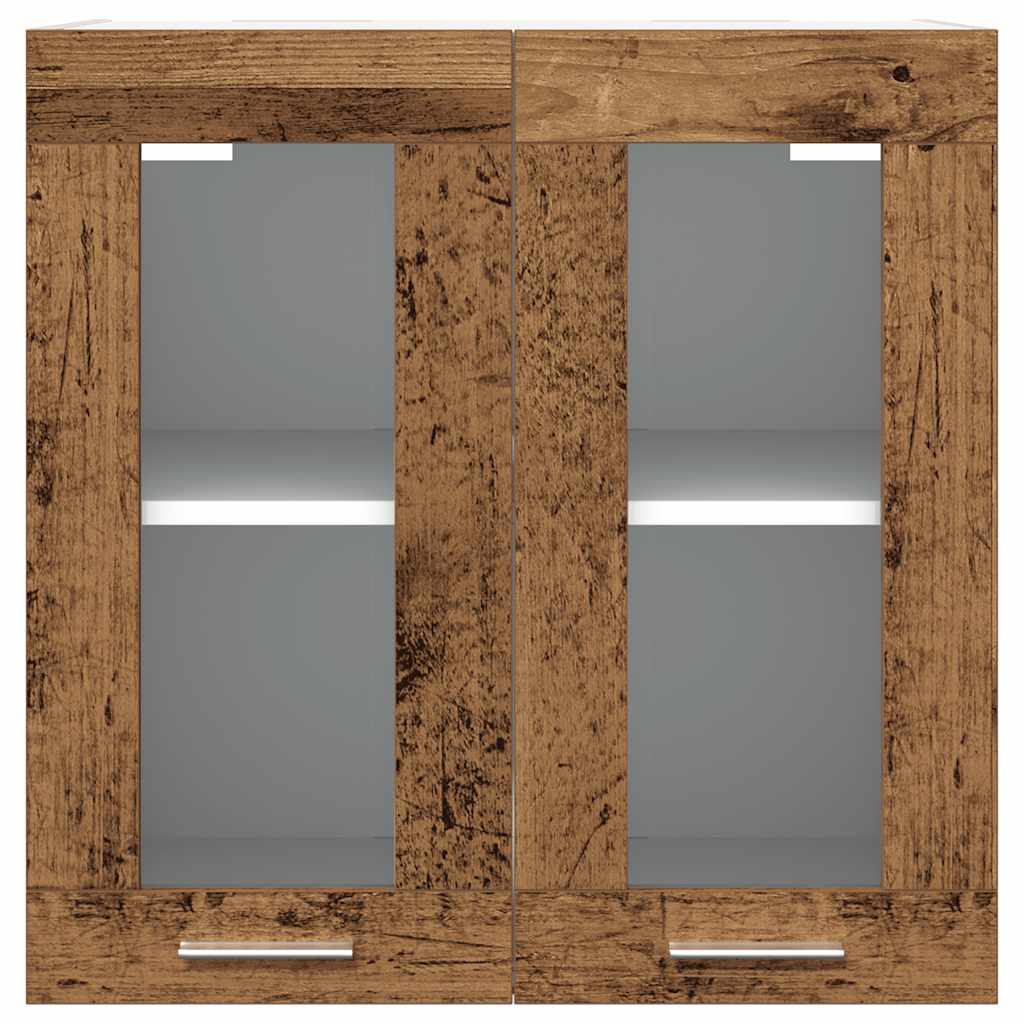 HKH Mueble de pared para cocina con puerta de cristal Lyon