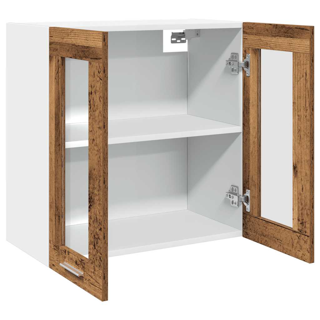 HKH Mueble de pared para cocina con puerta de cristal Lyon