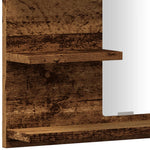 HKH Armario C/ Espejo P/ Cuarto de Baño en Madera Vieja - 60x10,5x45 Cm