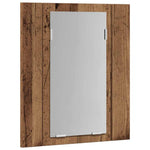 HKH Armario de Baño C/ Espejo/Luces LED en Madera Vieja