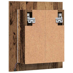 HKH Armario de Baño C/ Espejo/Luces LED en Madera Vieja