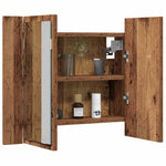 HKH Armario Espejo C/ Leds en Madera Vieja