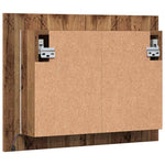 HKH Armario Espejo C/ Leds en Madera Vieja