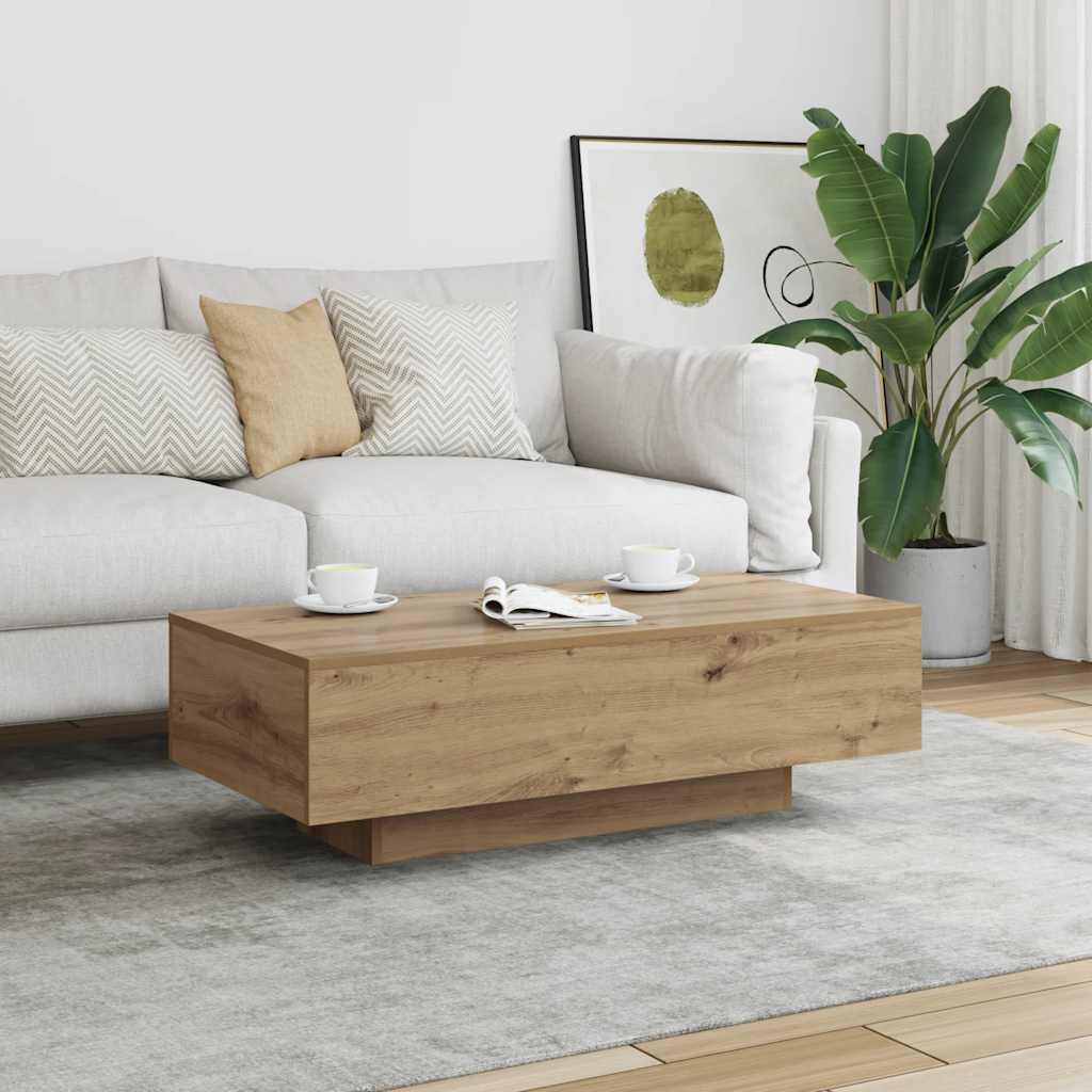 HKH Mesa de centro en derivados de madera, roble artesanal