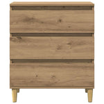 HKH Aparador em derivados de Madeira com 3 Gavetas 60 X 35 X 70 Cm - Carvalho Artisiano