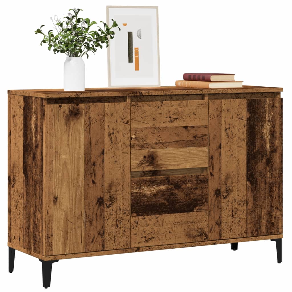 Aparador Industrial HKH en Derivados de Madera, Metal 102 X 35 X 70 Cm - Madera Antigua