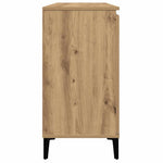 HKH Aparador Industrial en derivados de Madera, Metal 102 X 35 X 70 Cm - Roble Artesano