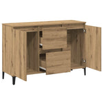 HKH Aparador Industrial en derivados de Madera, Metal 102 X 35 X 70 Cm - Roble Artesano