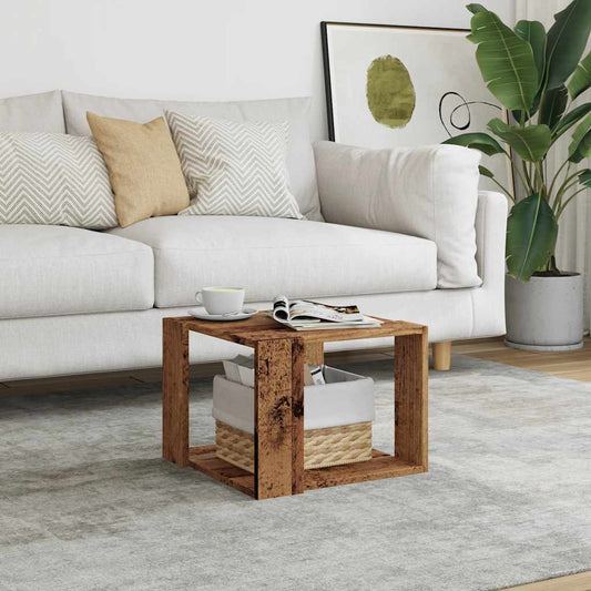 Mesa de centro HKH de madera antigua tallada