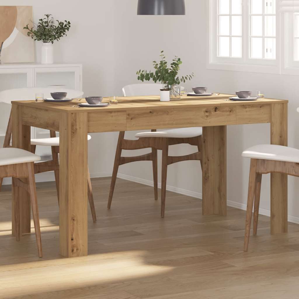 HKH Mesa de Jantar em Derivados de Madeira Artisiano em Carvalho
