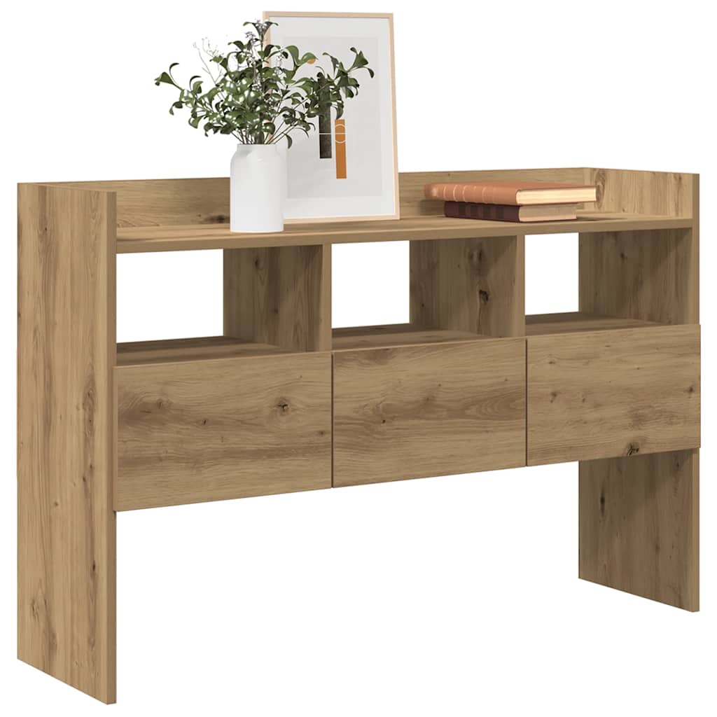 HKH Aparador en derivados de madera con 3 Cajones 105 x 30 x 70 cm - Roble Artesano