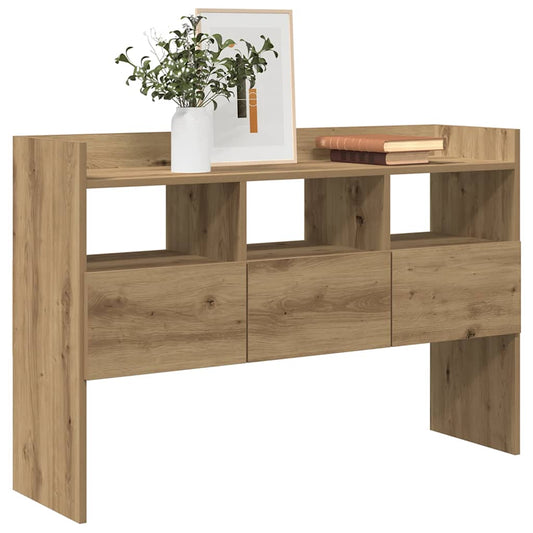 HKH Aparador em derivados de Madeira com 3 Gavetas 105 X 30 X 70 Cm - Carvalho Artisiano