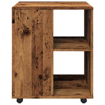 HKH Mueble Móvil con Ruedas en Madera Vieja - 60x53x72 Cm