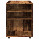 HKH Mueble Móvil con Ruedas en Madera Vieja - 60x53x72 Cm