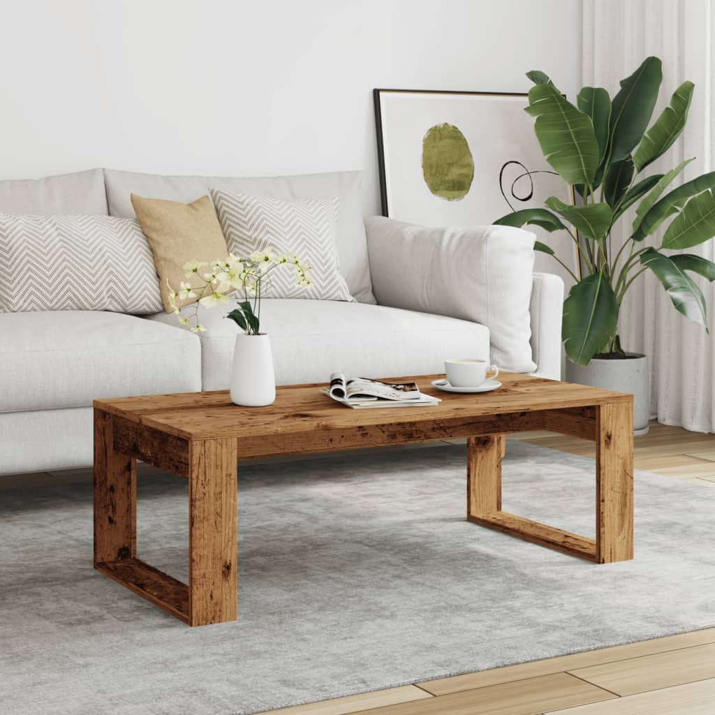 Mesa de centro HKH en madera envejecida