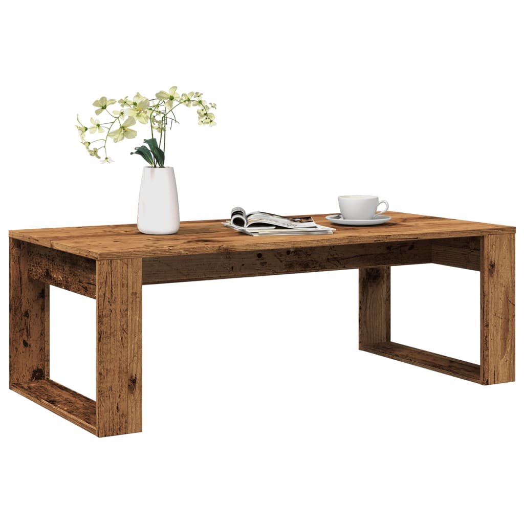 Mesa de centro HKH en madera envejecida