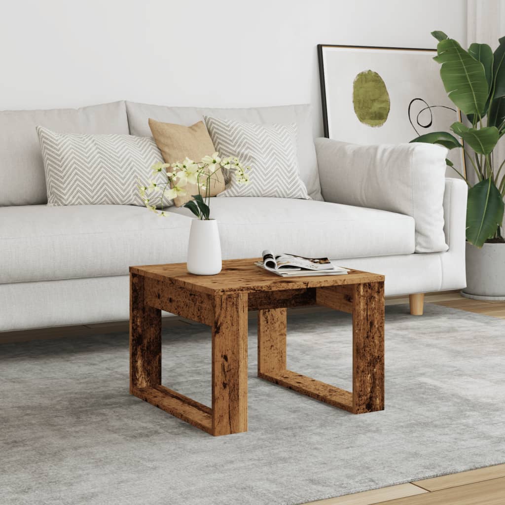 HKH Mesa auxiliar de madera reciclada