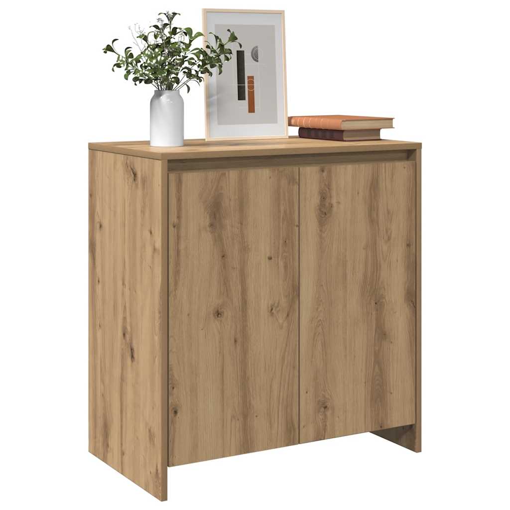 HKH Aparador de derivados de madera 70 x 41 x 75 cm - Roble artesanal